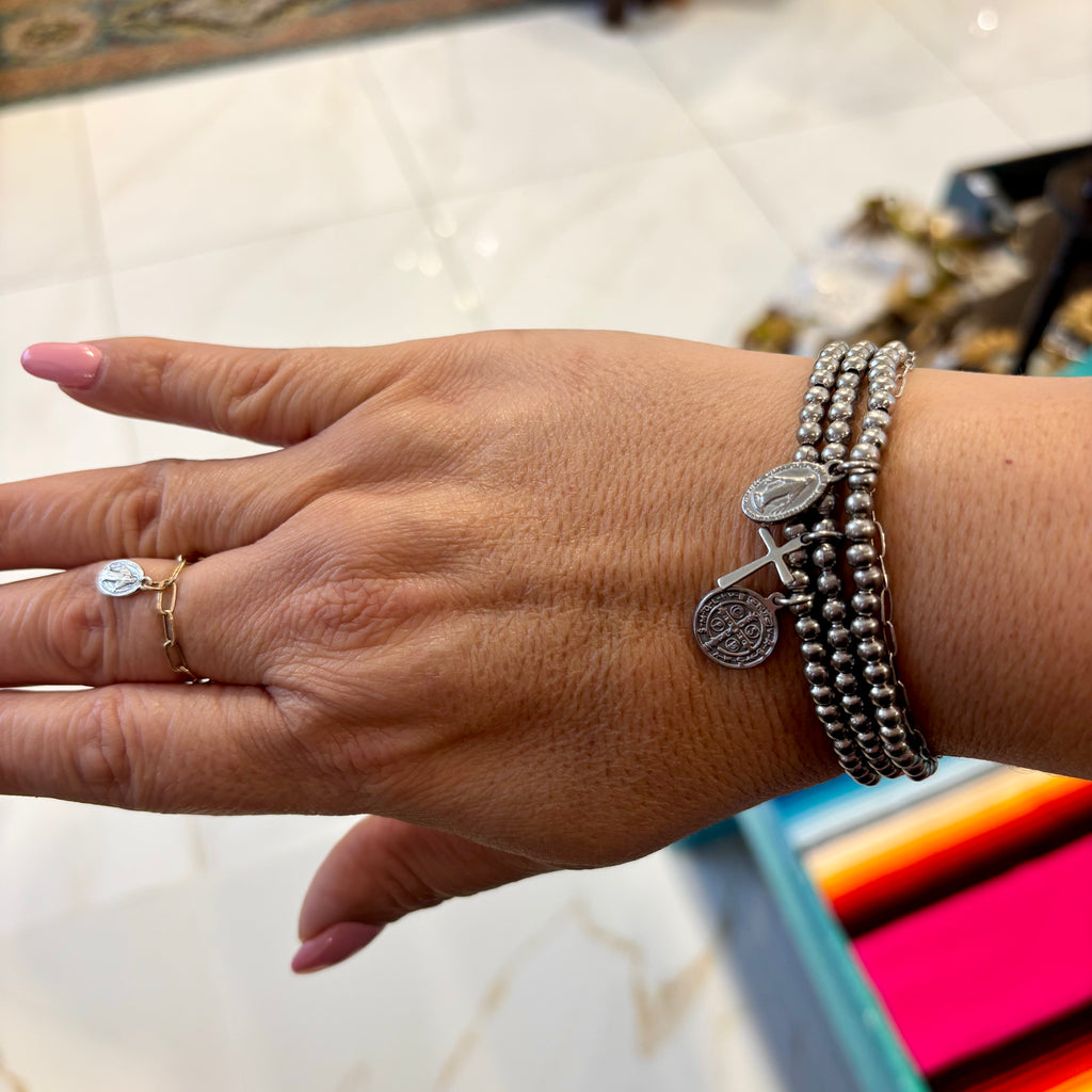 Stainless Steel Devotional Bracelet Stack