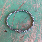 St Benedict Silver Hematite Bracelet