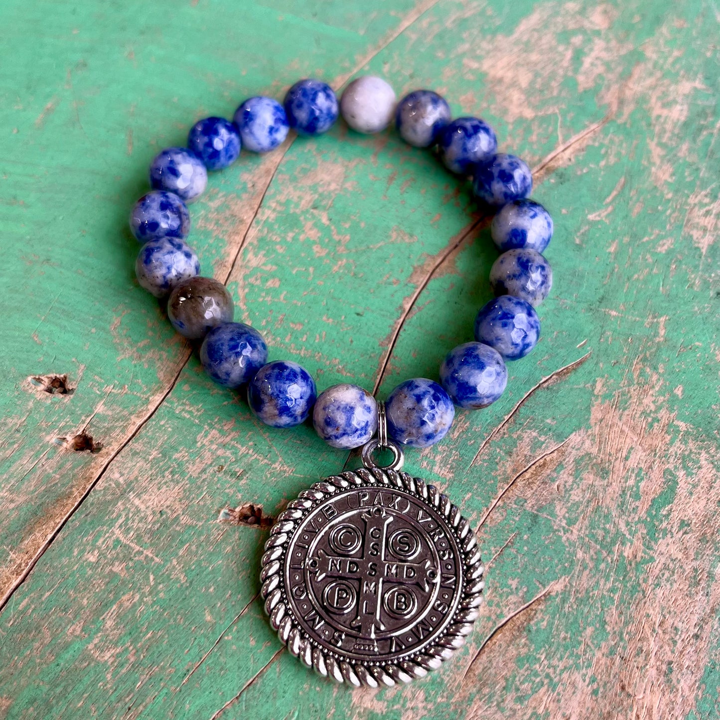 Marbled Blue St Benedict Bracelet