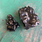 Polyresin Bronze 6 pc Nativity with Manger