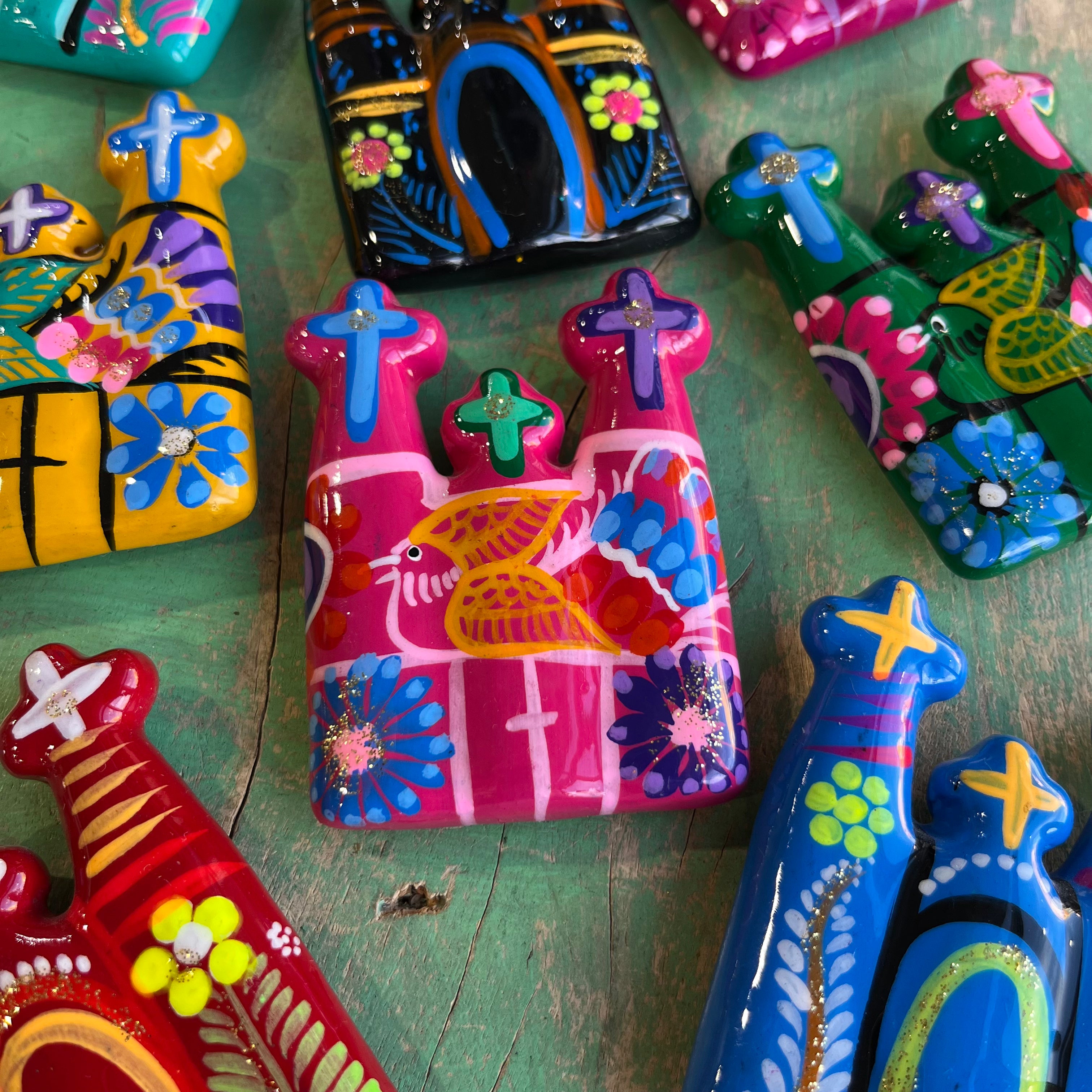 Ceramic Church Magnets