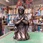 Polyresin Bronze 6 pc Nativity with Manger