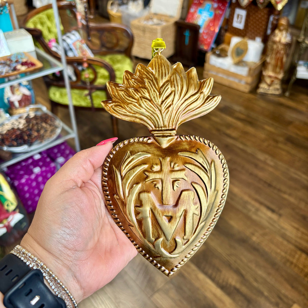 To Jesus Through Mary Sacred Heart Ornaments