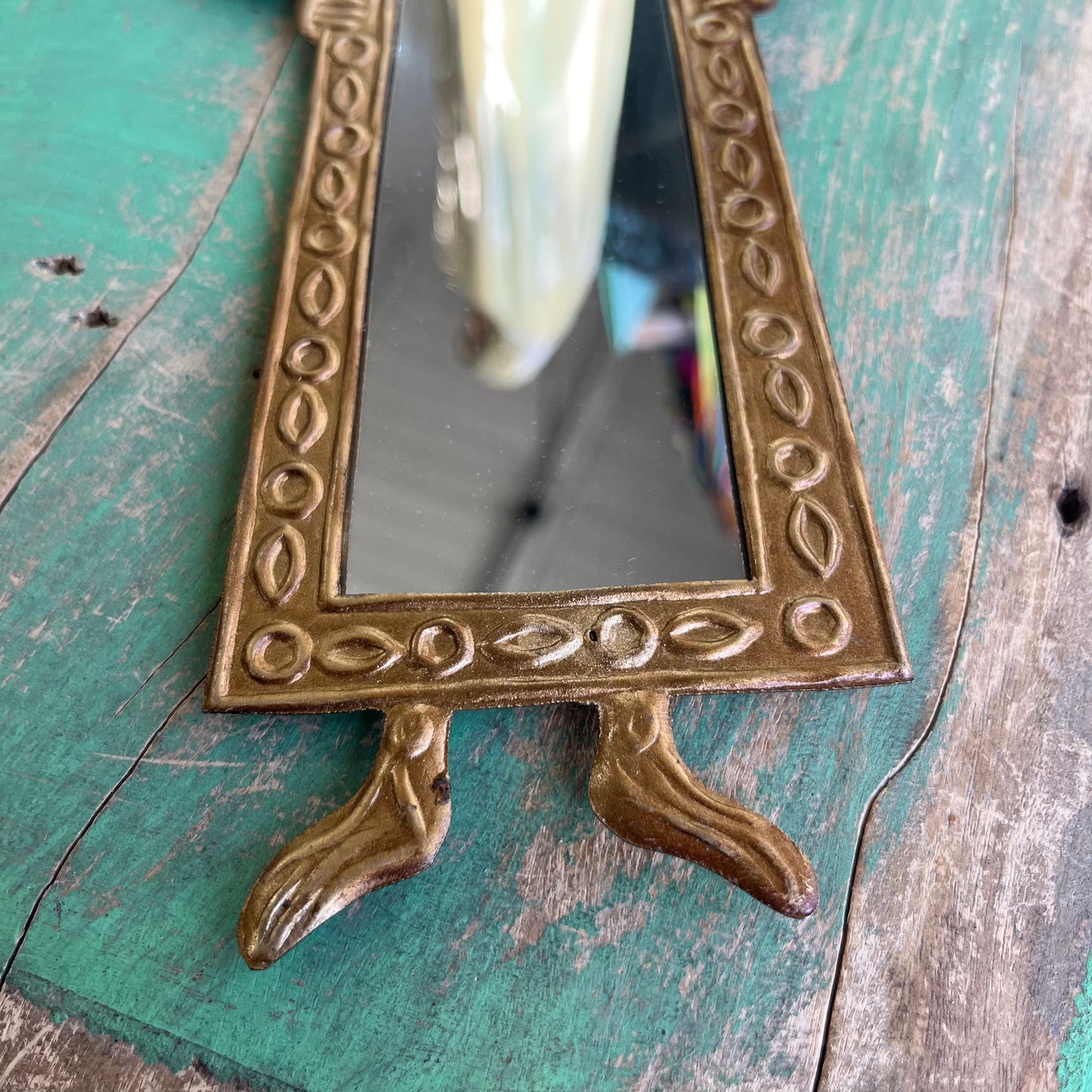Angel Mirror Tin Ornament