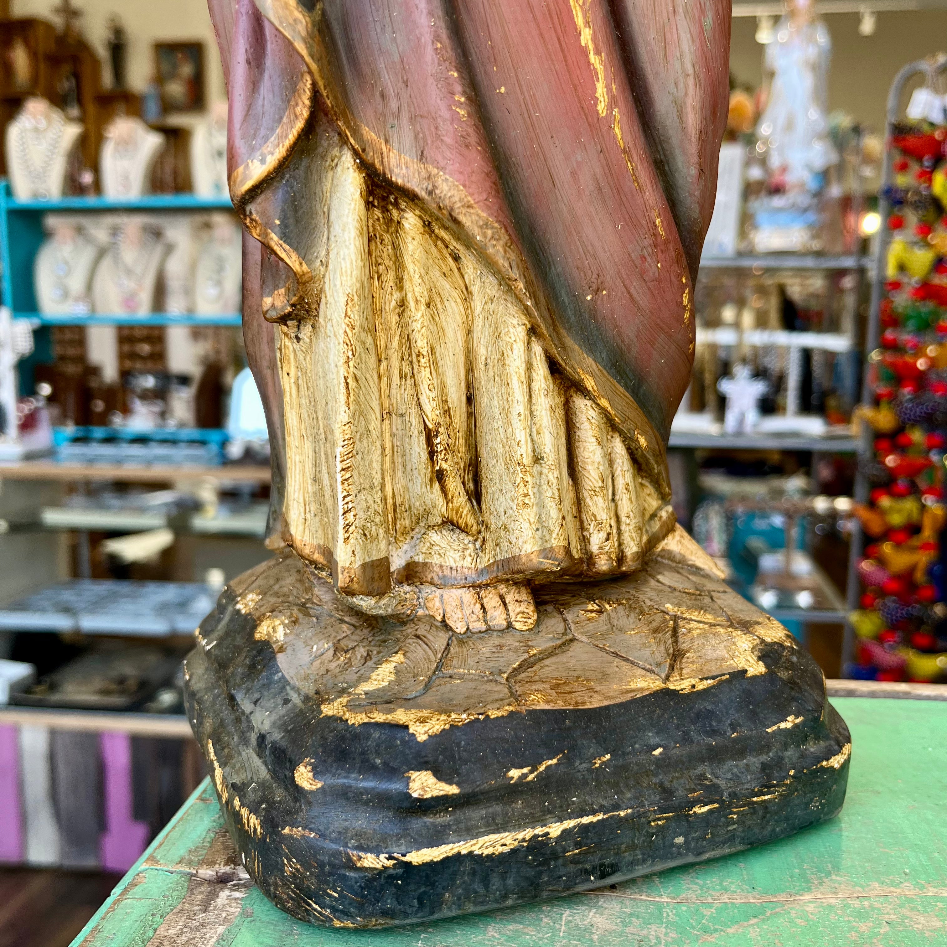 Distressed Sacred Heart of Jesus 20" Statue