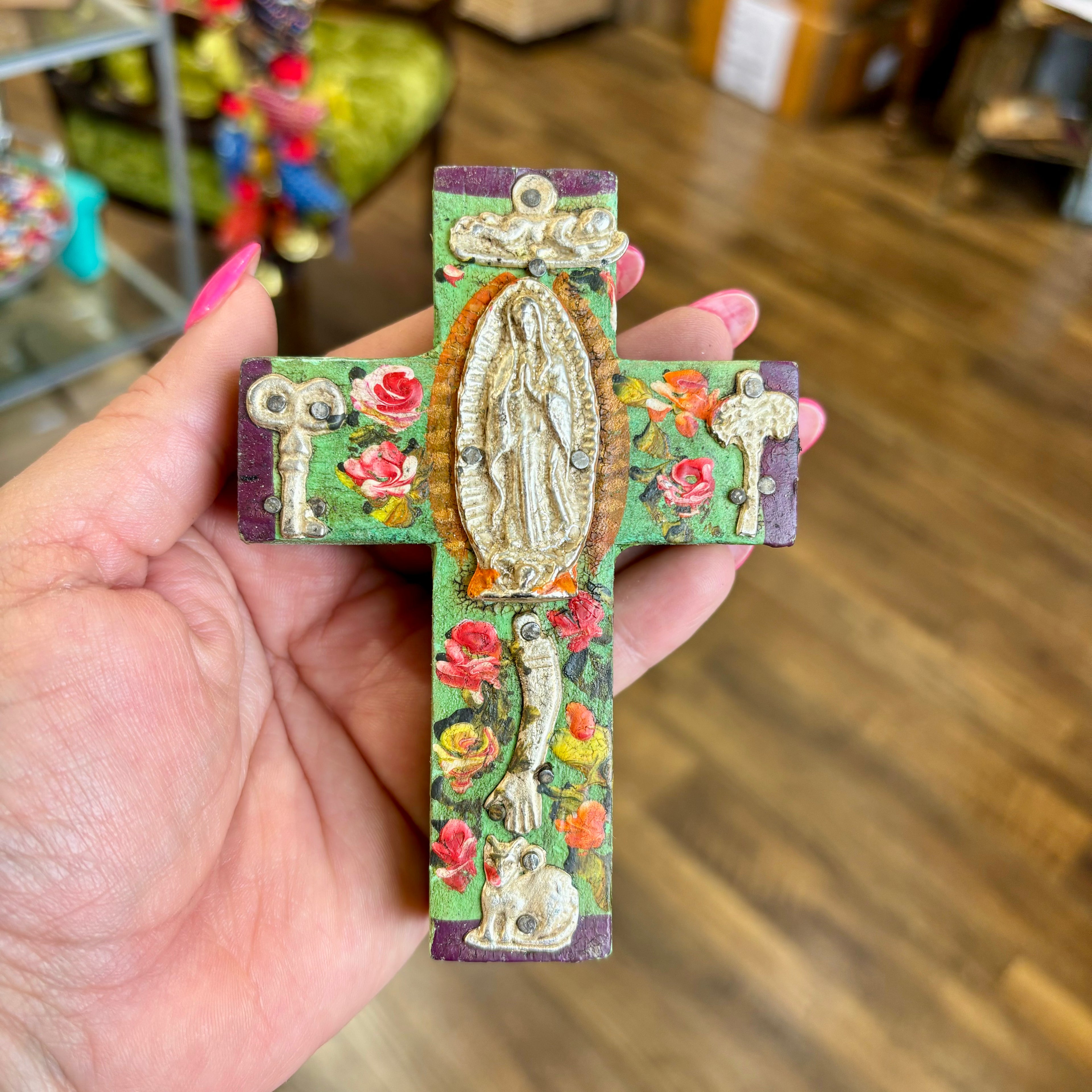 Small Milagros OLG Cross