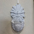 White Holy Spirit Holy Water Font
