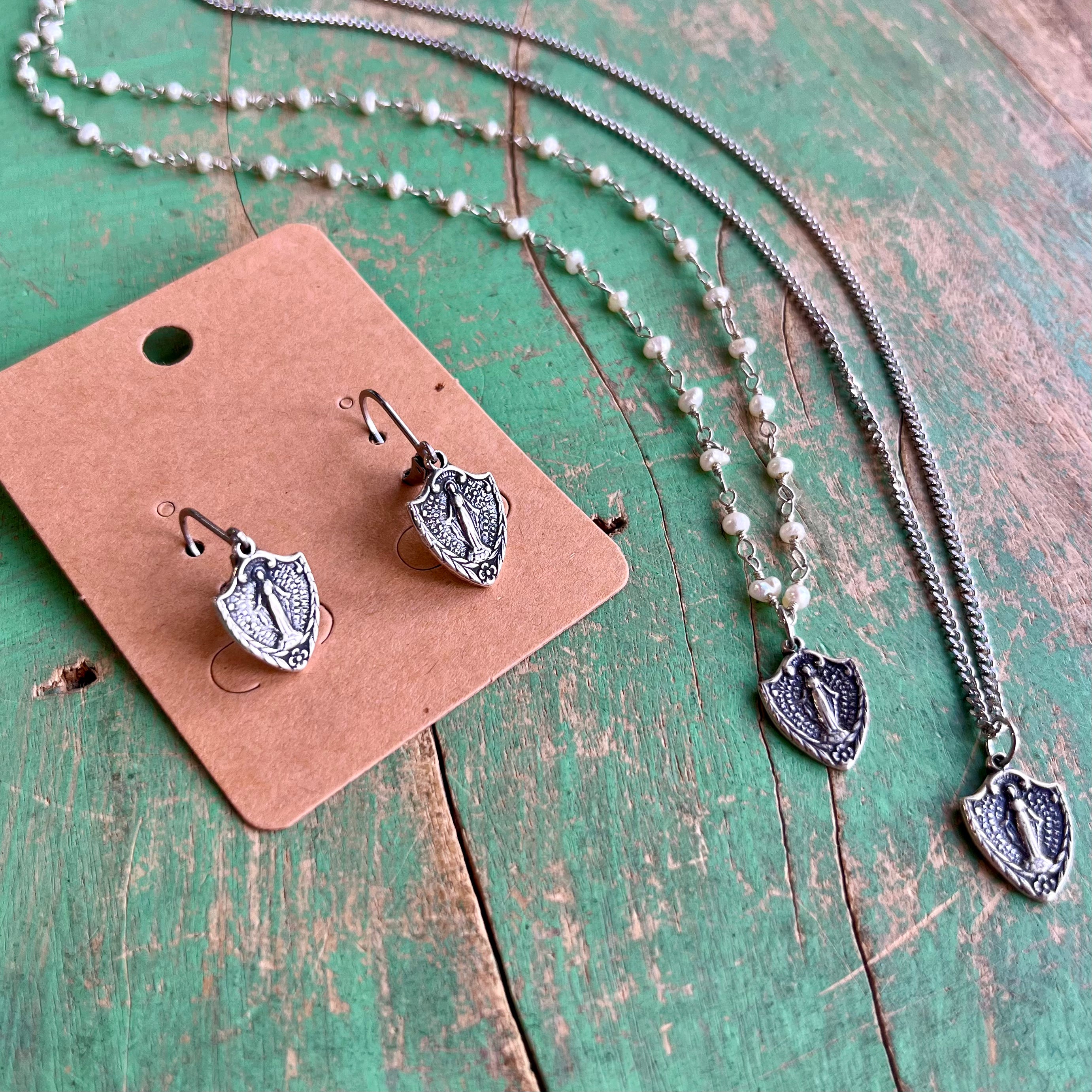 Shield Miraculous Medal Set