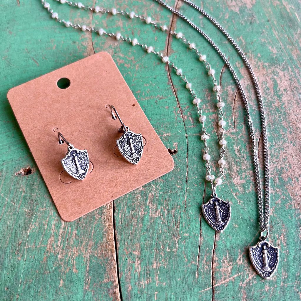 Shield Miraculous Medal Set