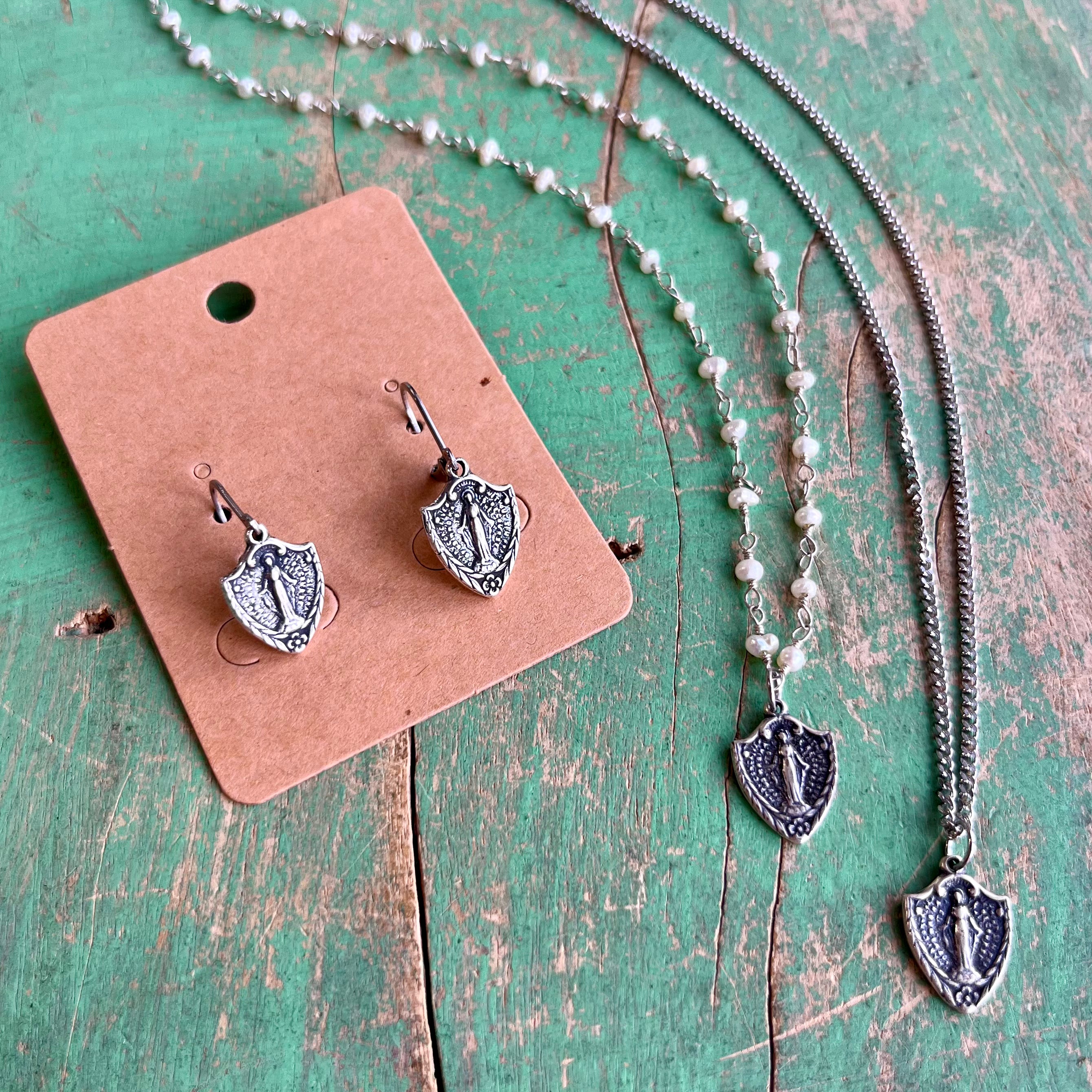 Shield Miraculous Medal Set