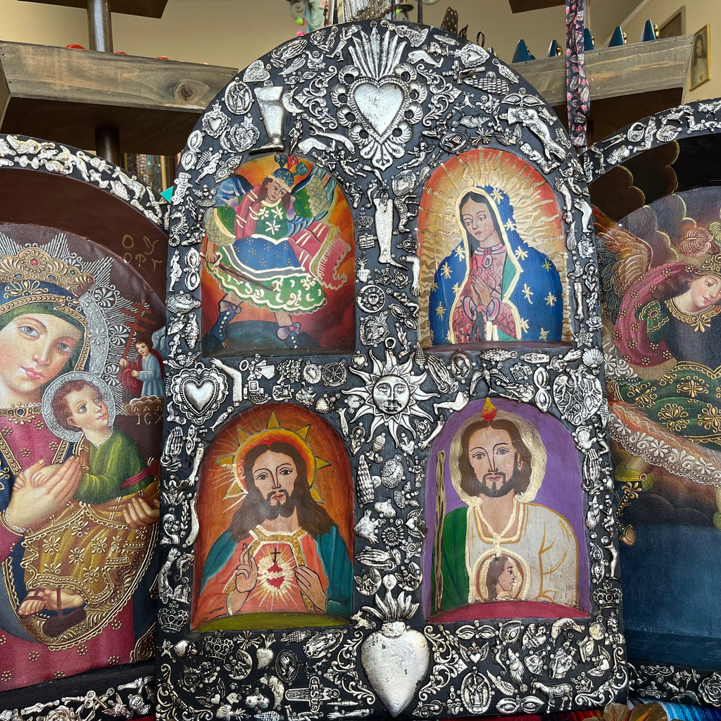 Four Nichos Milagros Retablo