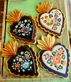 Hand Painted Corazon Uva