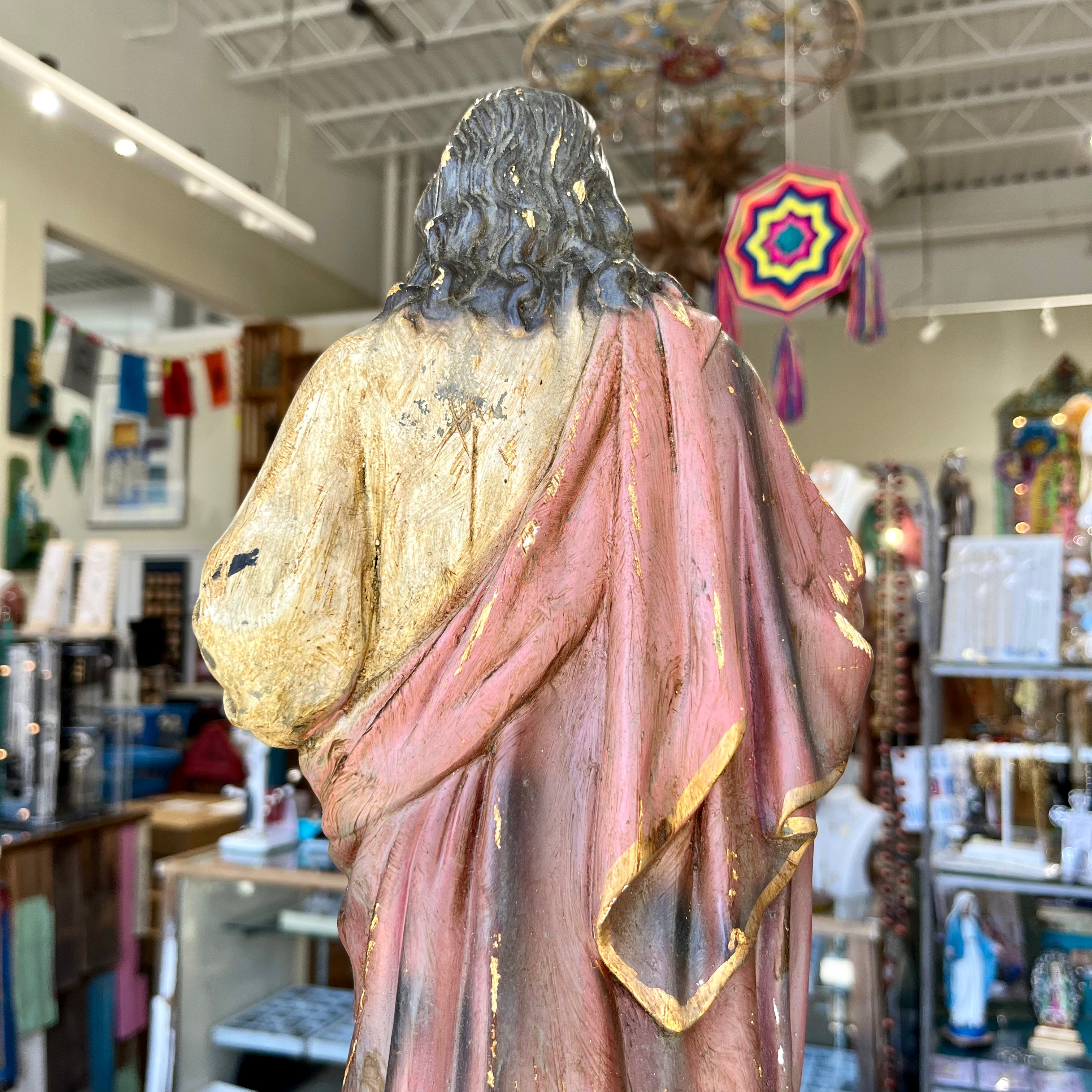 Distressed Sacred Heart of Jesus 20" Statue