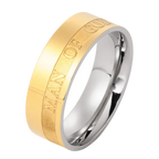 Gold "Man of God" Ring
