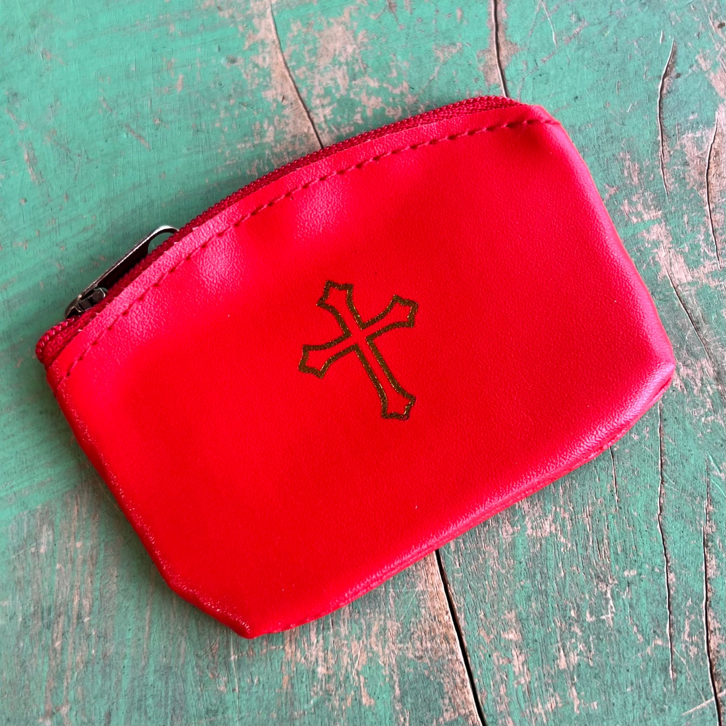 Vinyl Rosary Zipper Pouch