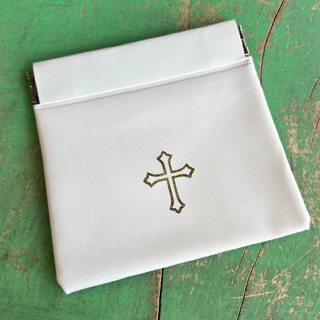Vinyl Rosary Squeeze Top Pouch