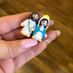 Miniature Jesus and Mary Figurines