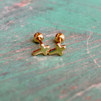 Sterling Silver Mini Cross Studs Screw Backs