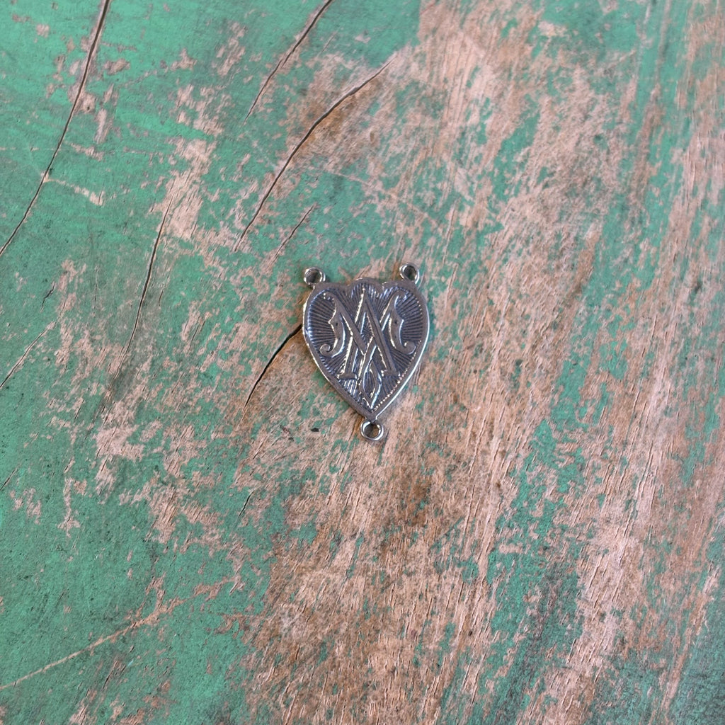 Sterling Silver Miraculous Medal Rosary Centerpiece