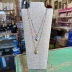 Confetti Sacred Heart Necklace