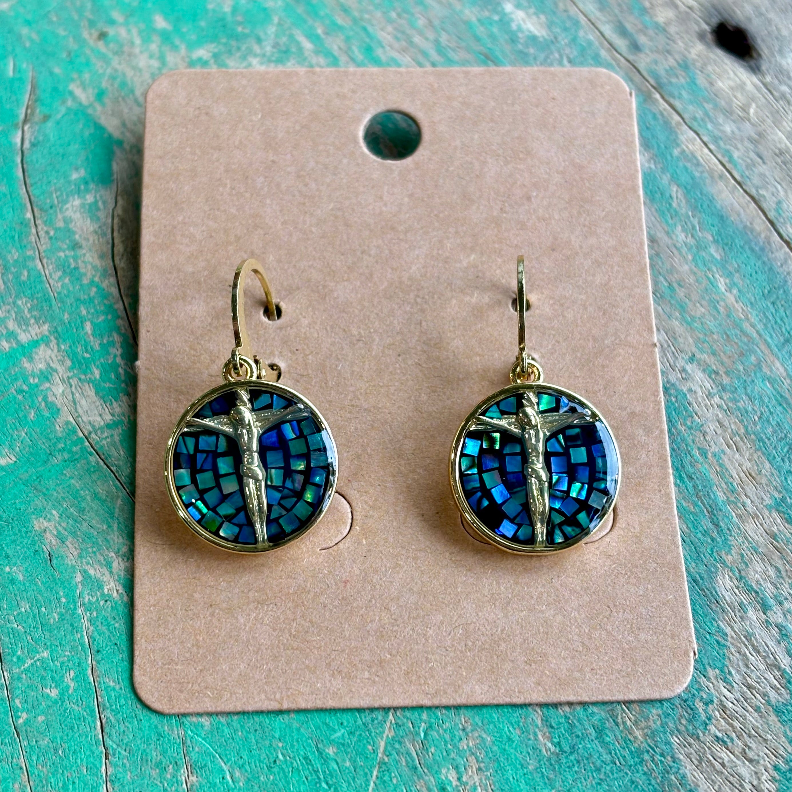 Mosaic Crucifix Bracelet, Earrings or Necklace