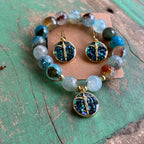 Mosaic Crucifix Bracelet, Earrings or Necklace