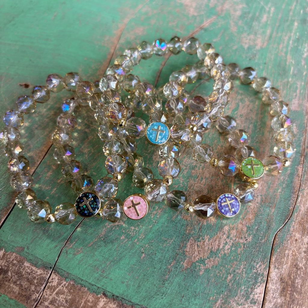 Crystal Mosaic Bracelet or Earrings