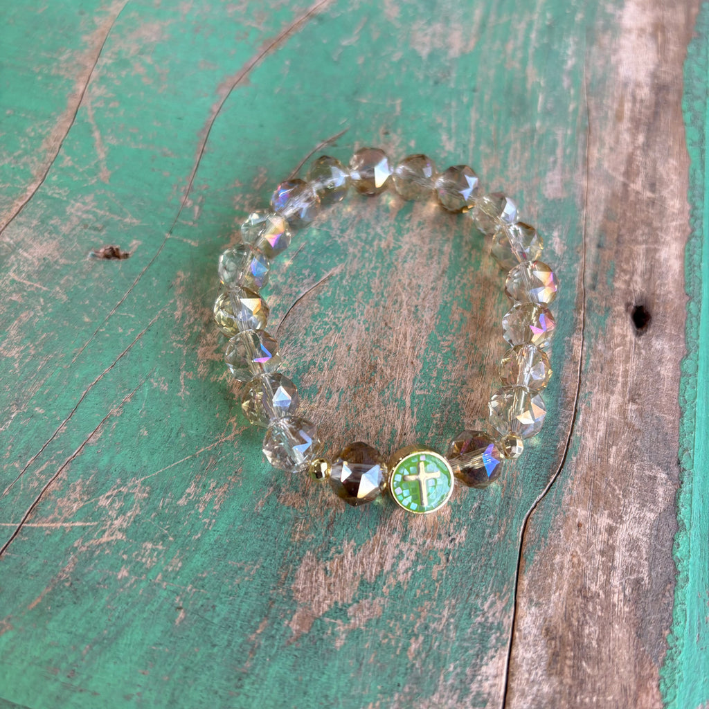 Crystal Mosaic Bracelet or Earrings