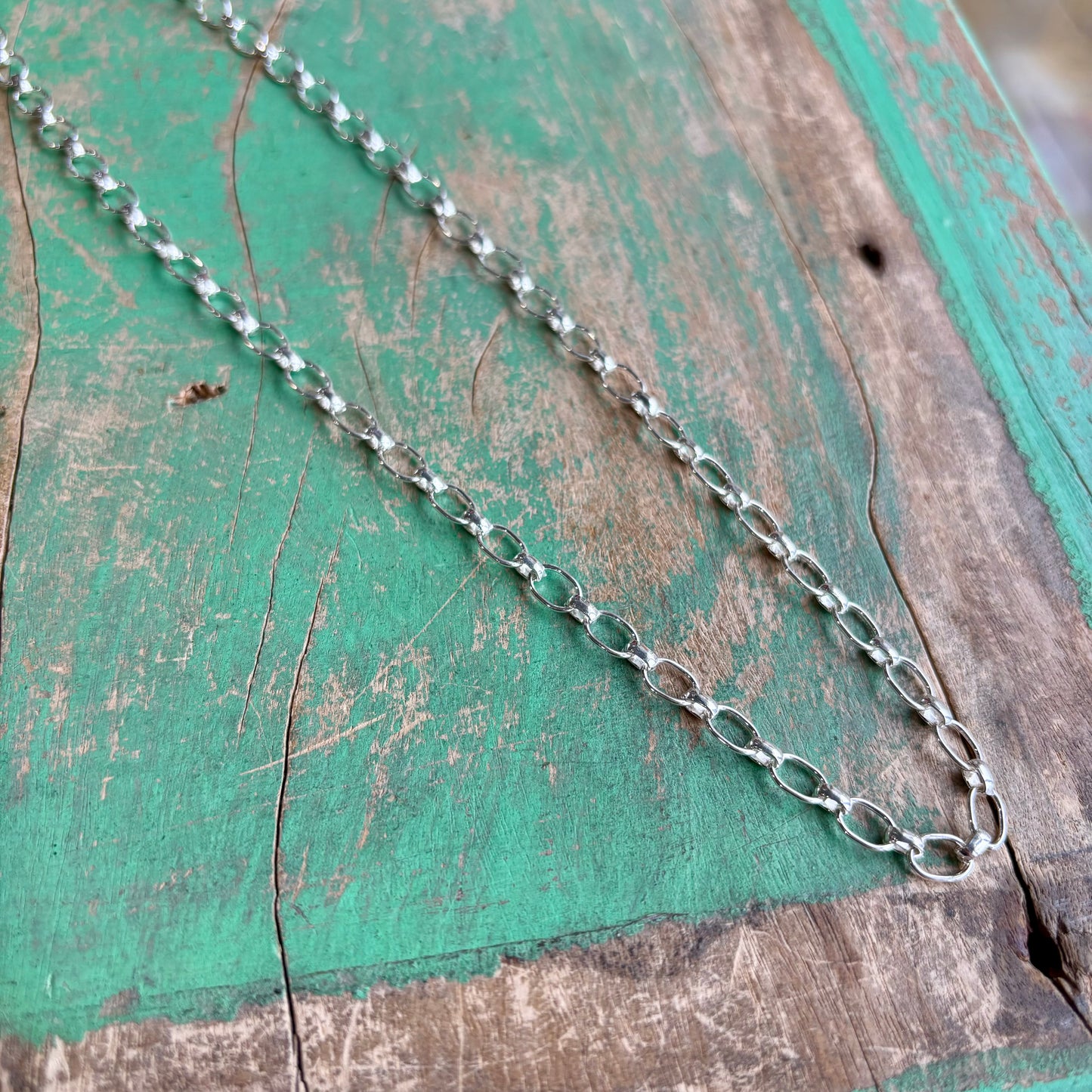 Sterling Silver Chunky 20" Chain Necklace