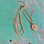 Stainless Steel Oval St Benedict Adjustable Chain Necklace or Earrings