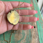 Bronze OLG Long Chain Necklace