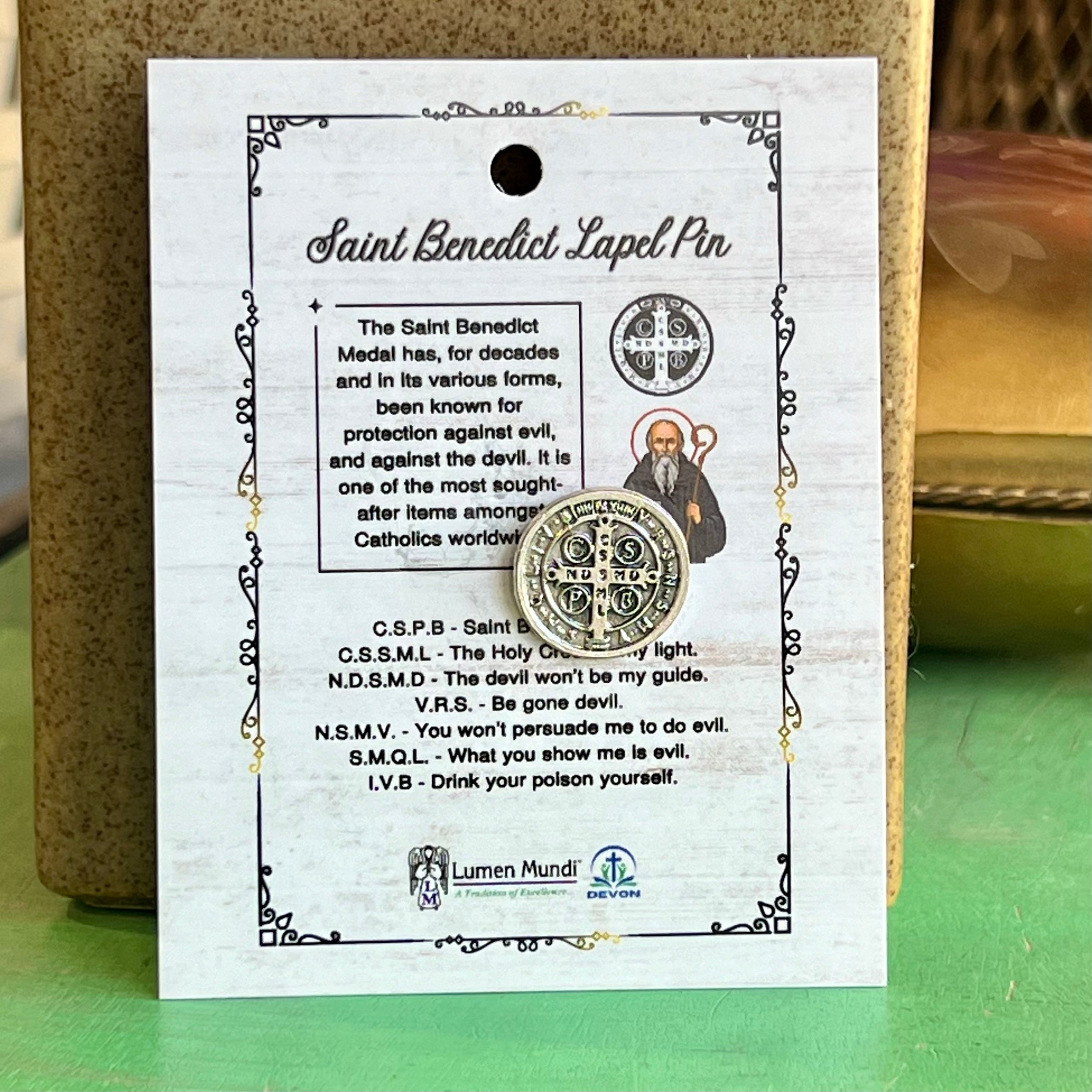 Saint Benedict Lapel Pins