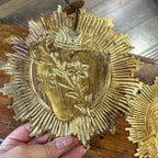Round Rays Hearts Of The Holy Family Ornaments