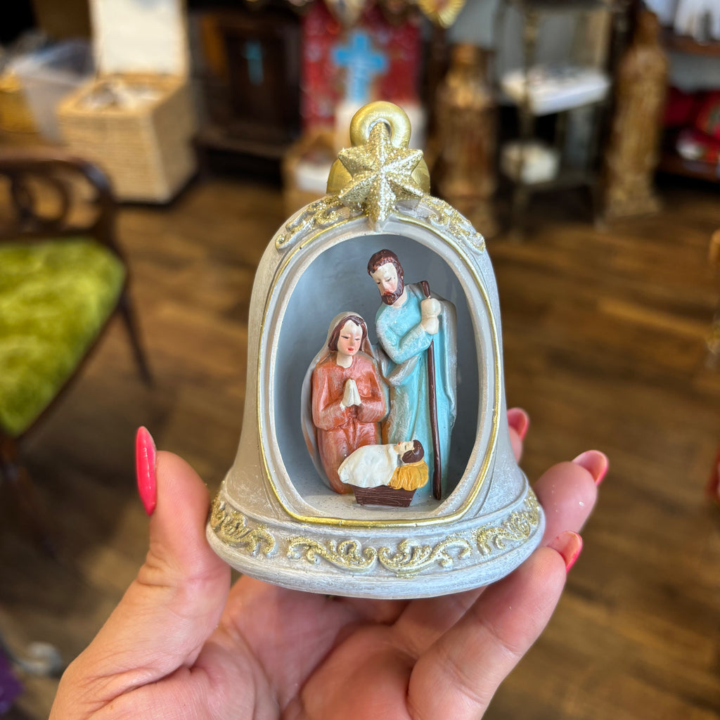 Bell Nativity LED Figurine