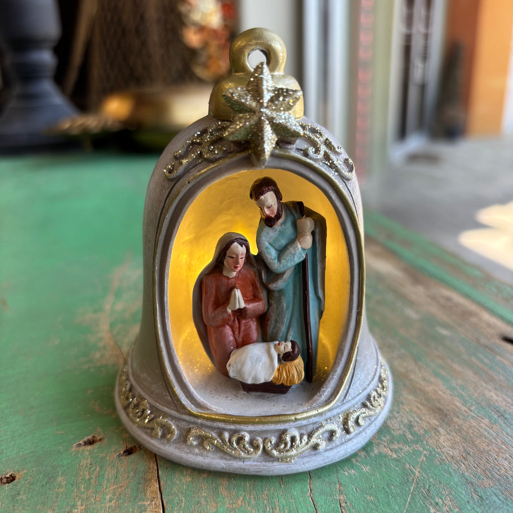 Bell Nativity LED Figurine