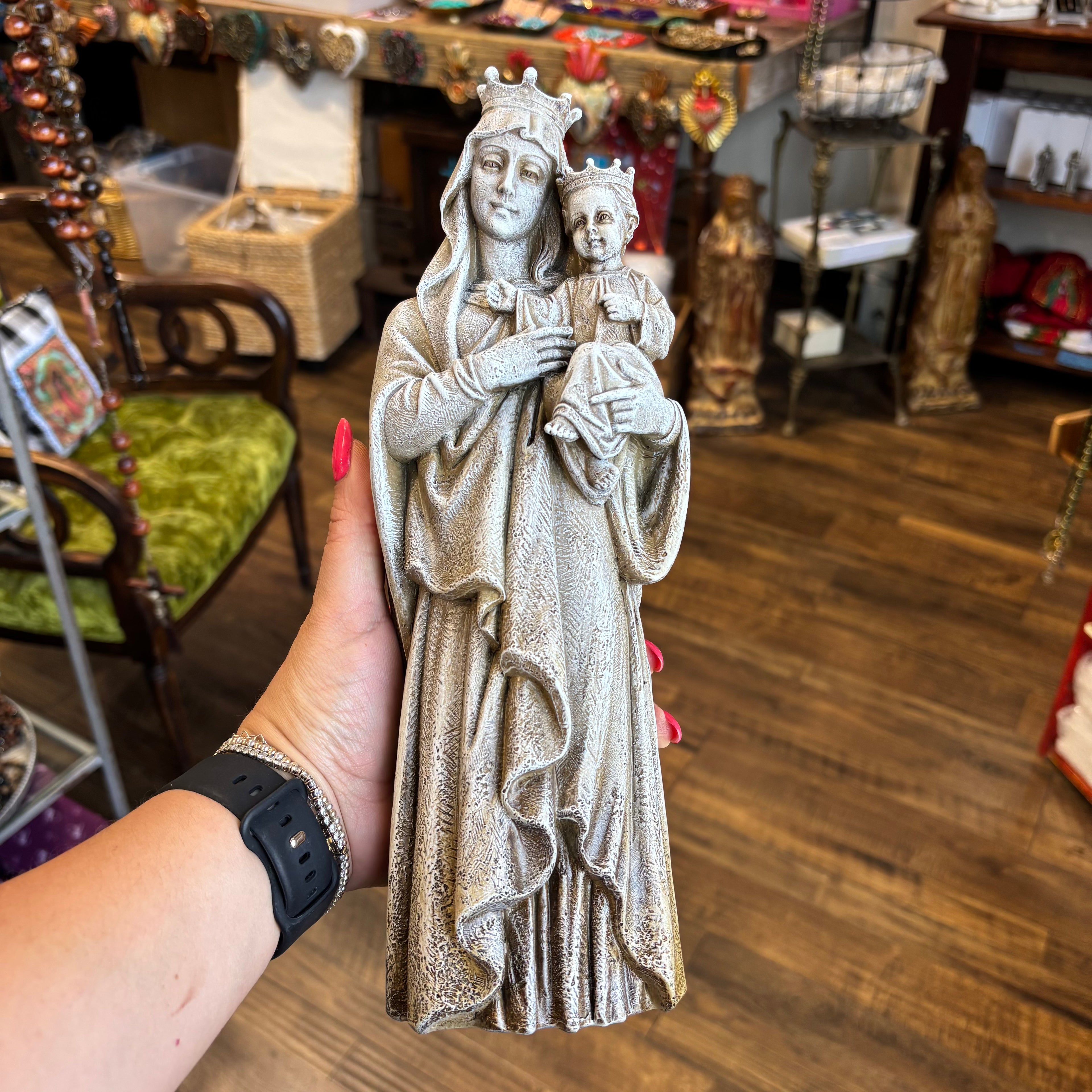 Madonna and Child 12" Garden Statue