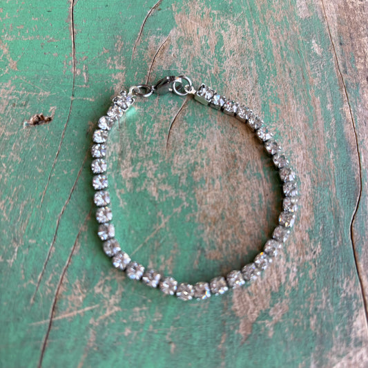 Stainless Steel Rhinestone Bracelet