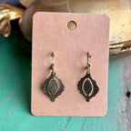 Dainty Pearls with Bronze Sacred Heart Necklace or Earrings