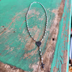 Sterling Silver Freshwater Pearl Miraculous Medal Rosary Centerpiece Necklace