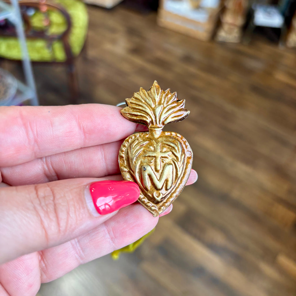 To Jesus Through Mary Sacred Heart Bubble Ornaments