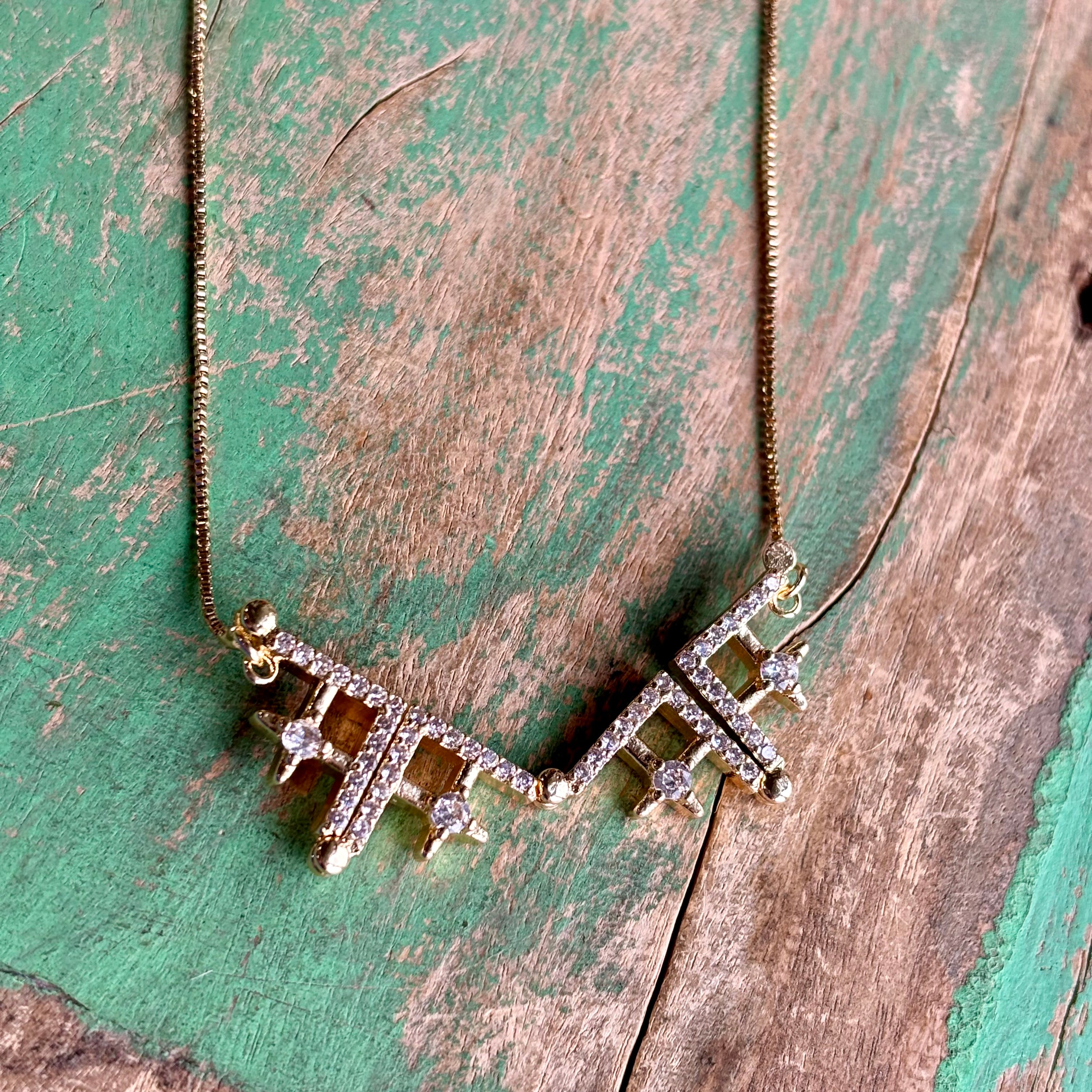 Jerusalem Cross Cubic Zirconia Converter Necklace