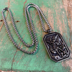 St Michael Stainless Steel Chain Necklace