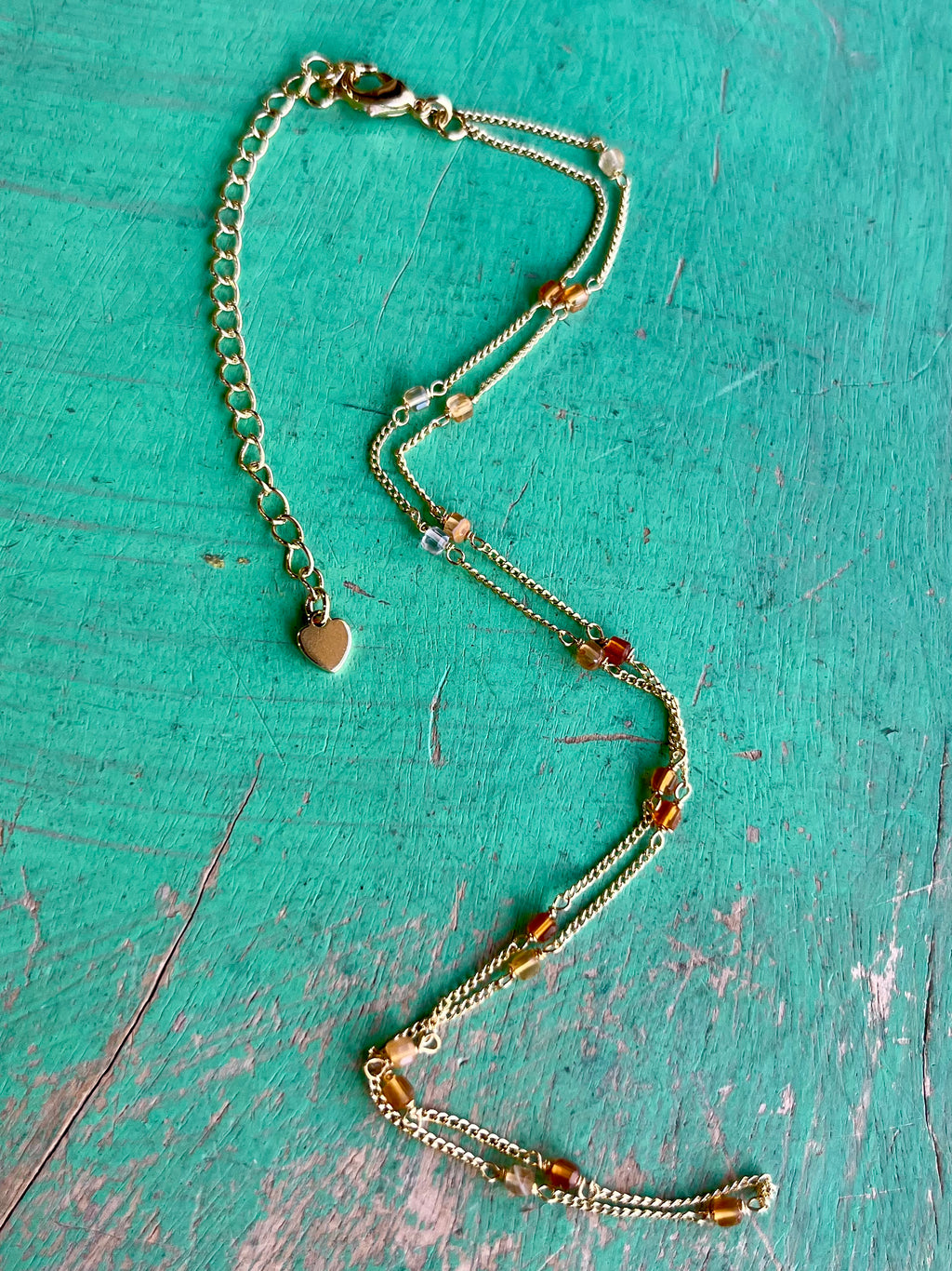 Short Natural Stone Layering Necklaces