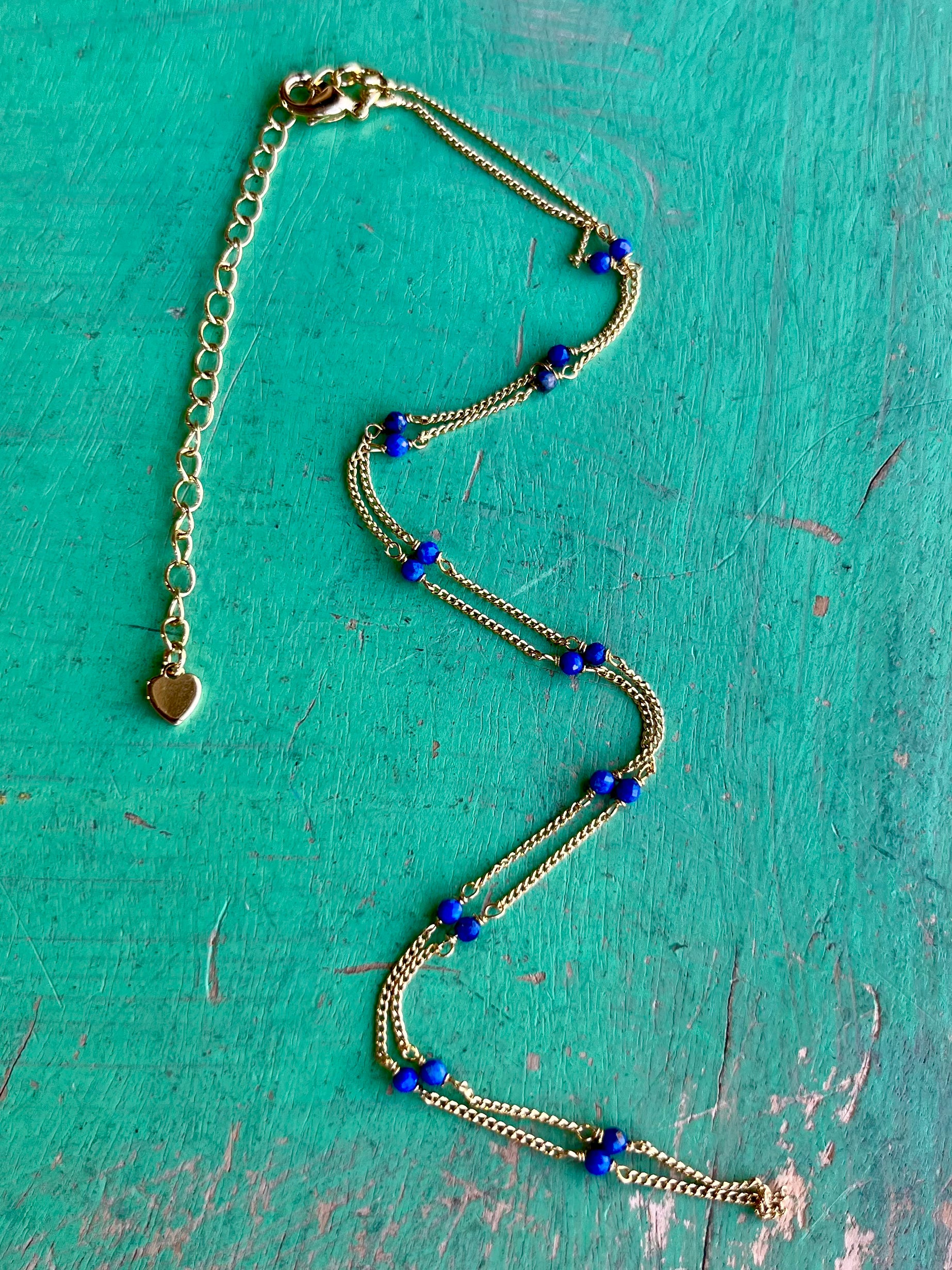 Short Natural Stone Layering Necklaces