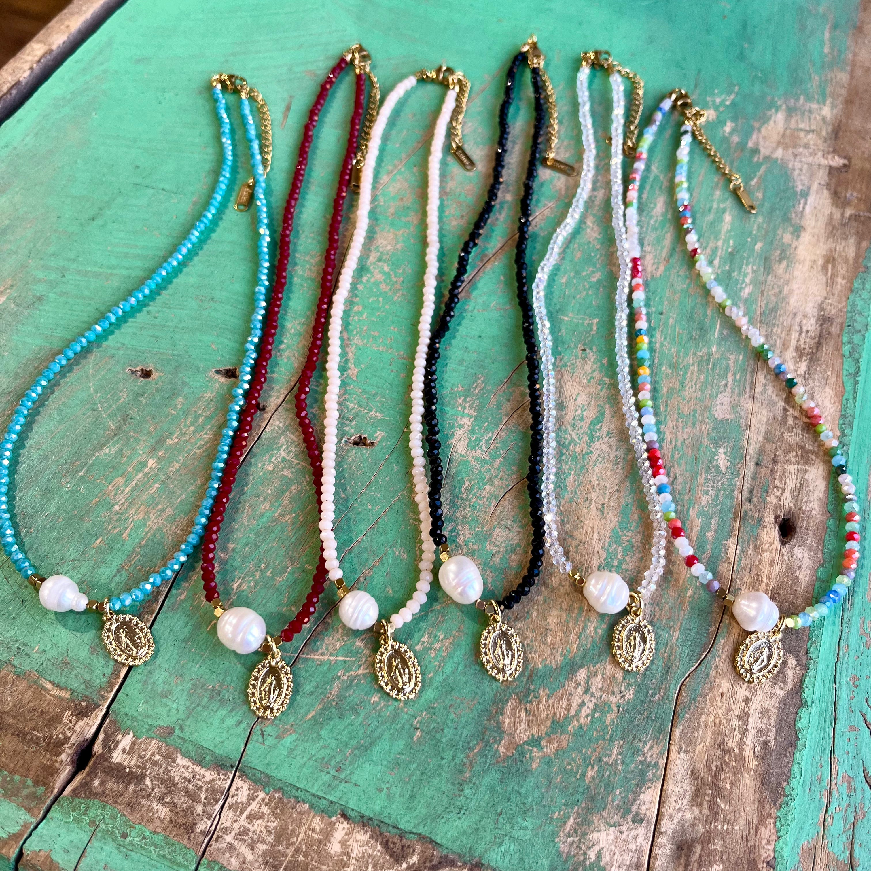 Crystal FW Pearl Miraculous Necklace