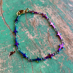 Peacock Tiny Crosses Bracelet