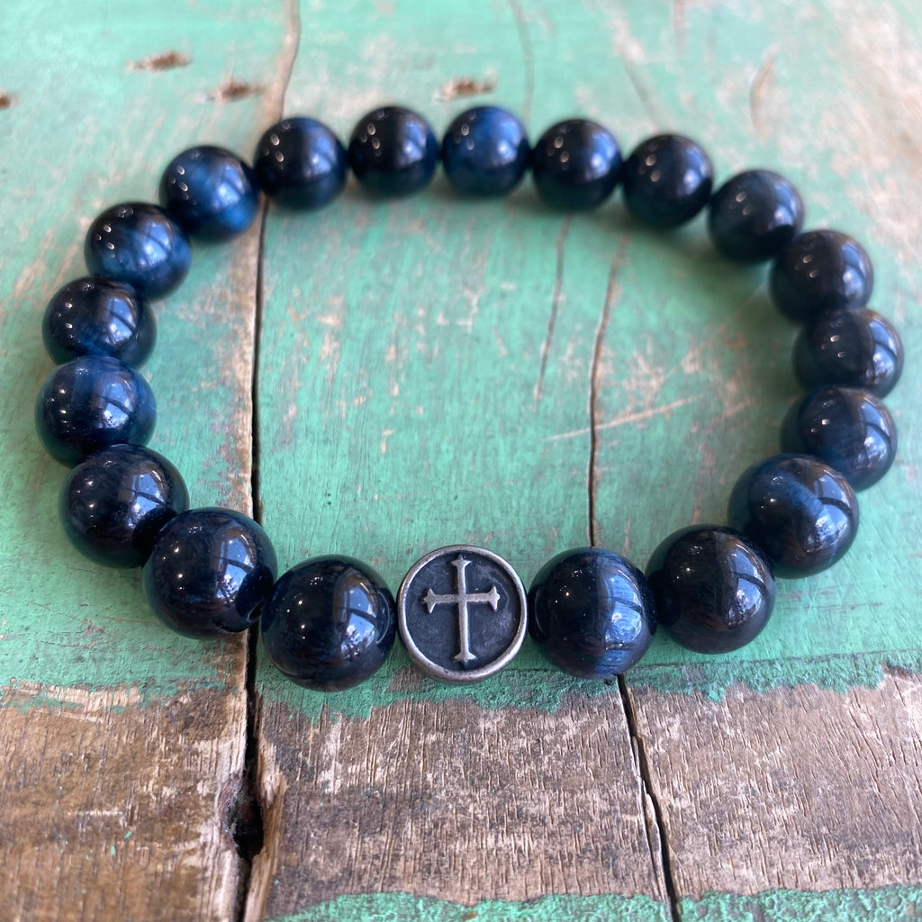 Blue Tiger Eye Bracelets