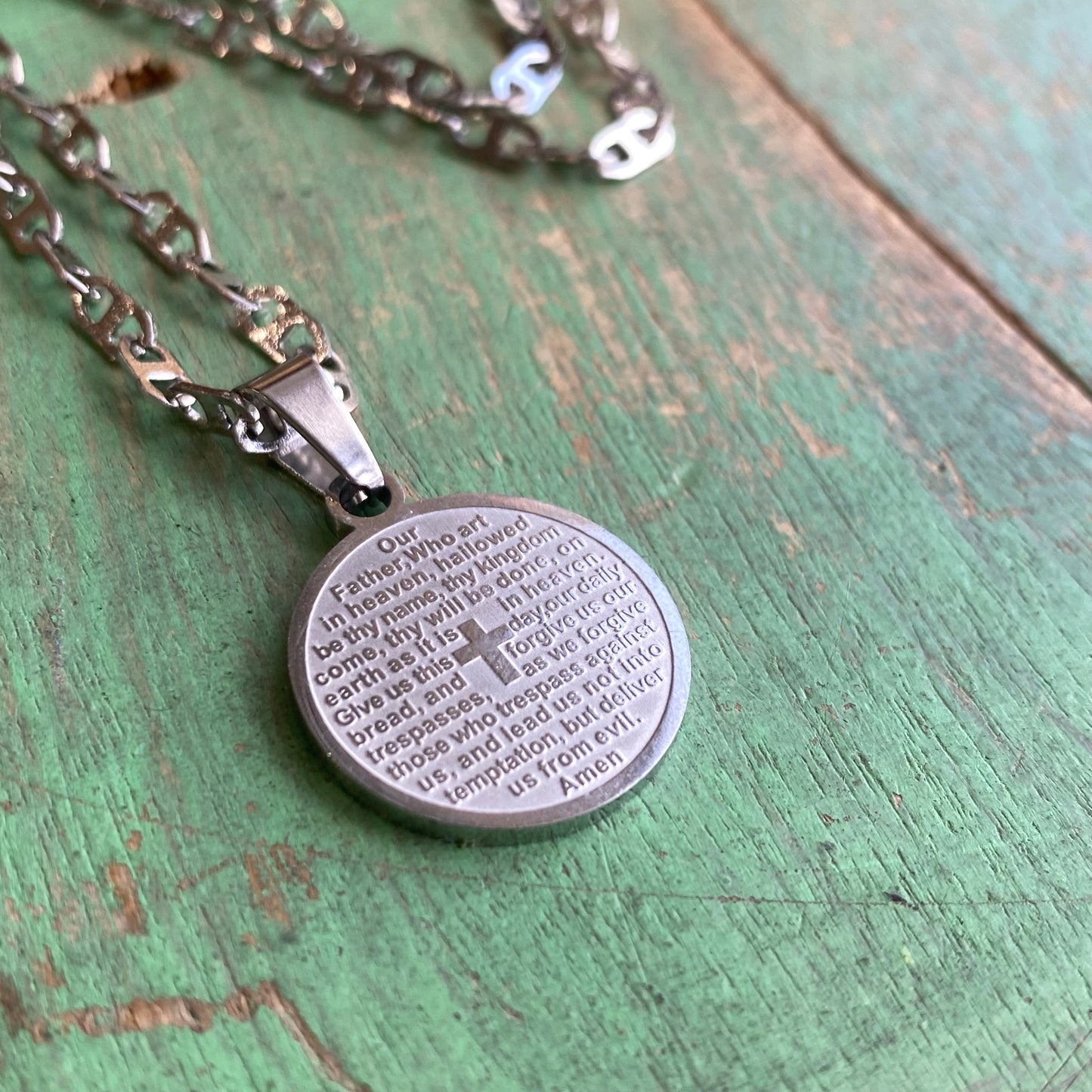 Our Father Prayer Necklace