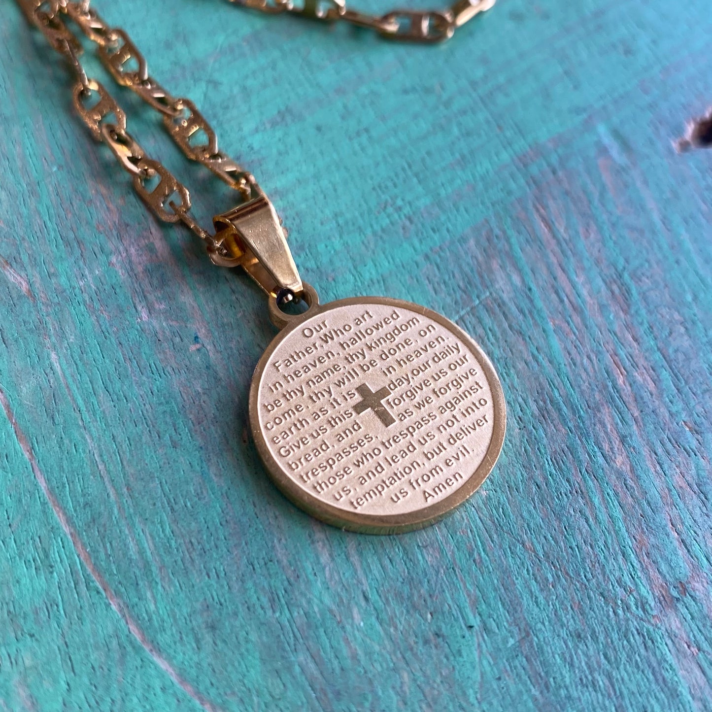 Our Father Prayer Necklace