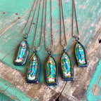 Lydia Art Long Bronze Necklace